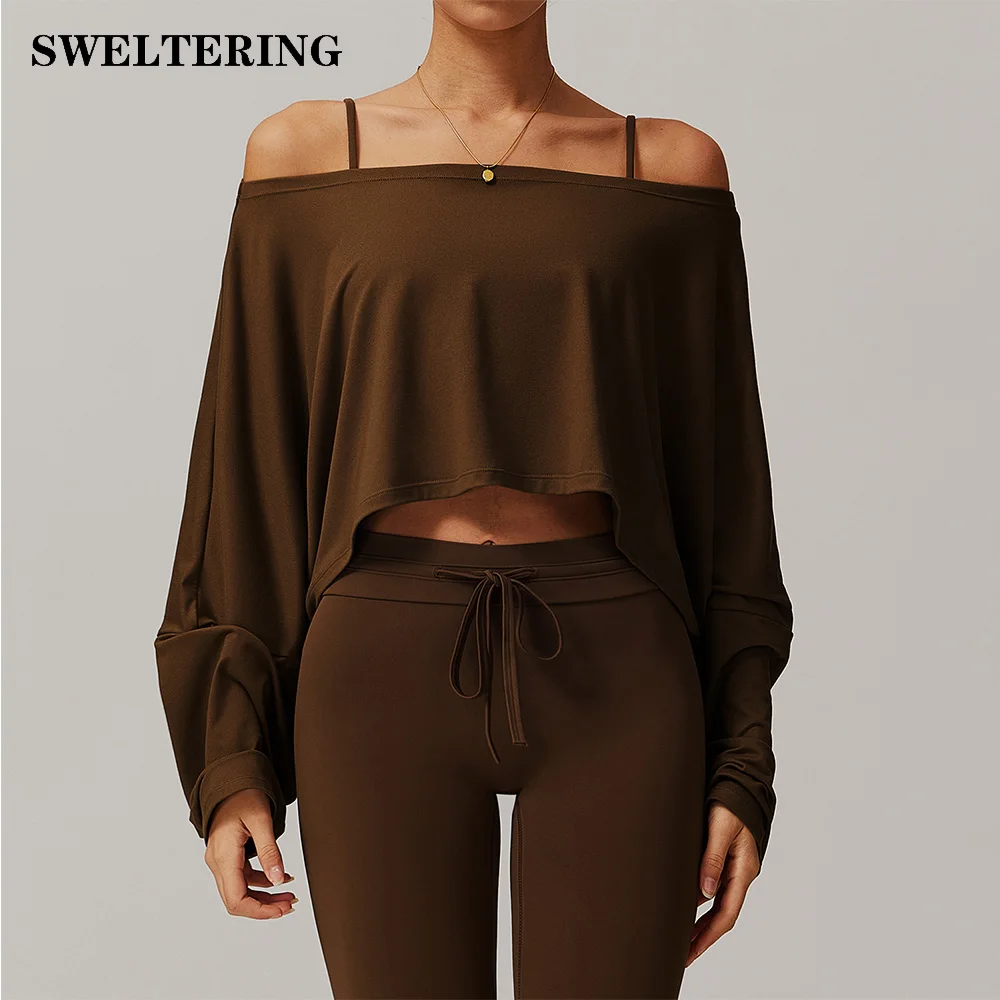 New Fitness Sports Long Sleeve Top with Female One Shoulder Bat Sleeve for Casual Gym Running Yoga Long Sleeve Yoga Hoodie
New Fitness Sports Long Sleeve Top with Female One Shoulder Bat Sleeve for Casual Gym Running Yoga Long Sleeve Yoga Hoodie