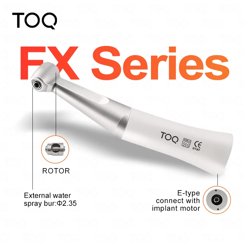 FX Style Dental Low Speed Contra Angle Handpiece 20,000rpm Push Button 1:1 Direct Drive Gear Ratio Apply for CA Burs ø2.35mm
FX Style Dental Low Speed Contra Angle Handpiece 20,000rpm Push Button 1:1 Direct Drive Gear Ratio Apply for CA Burs ø2.35mm