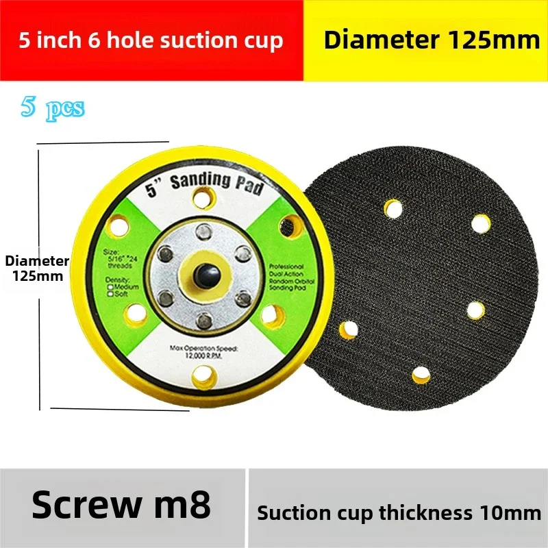 5pcs 5-Inch Air Grinding Base Plate with Assorted Sanding Discs and Polishing Pads - Perfect for DIY Projects
5pcs 5-Inch Air Grinding Base Plate with Assorted Sanding Discs and Polishing Pads - Perfect for DIY Projects