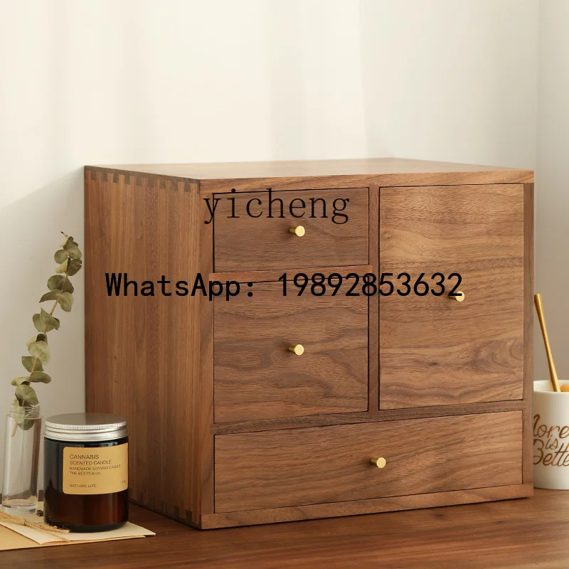 Black Walnut Solid Wood Desktop Multi-layer Storage Drawer Office Cosmetics
Black Walnut Solid Wood Desktop Multi-layer Storage Drawer Office Cosmetics