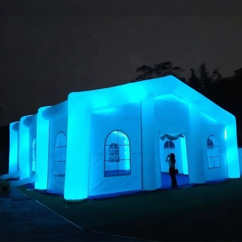 Ex-factory price LED light inflatable tent, suitable for trade shows, weddings, birthdays, nightclubs and other occasions
Ex-factory price LED light inflatable tent, suitable for trade shows, weddings, birthdays, nightclubs and other occasions