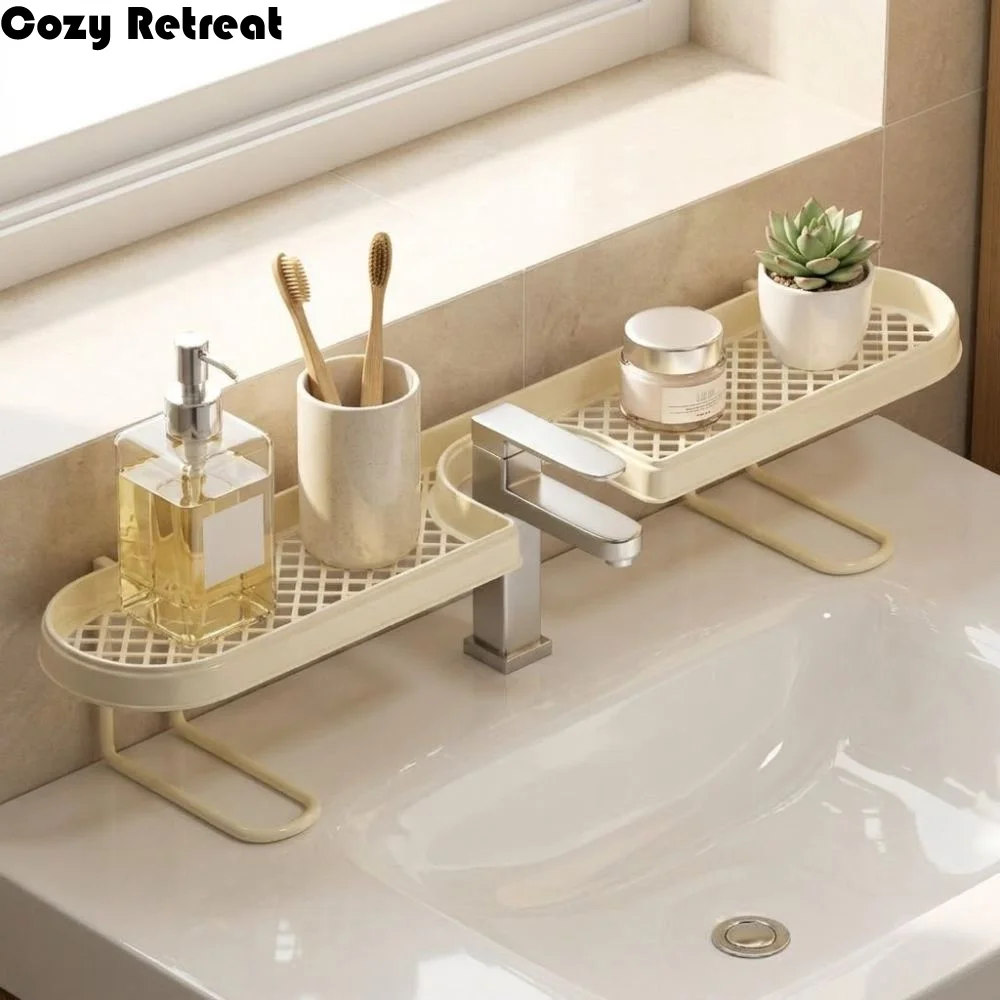 U-shaped Bathroom Storage Rack Dual-grid Mesh Faucet Storage Shelf Water Drainage Rustproof Bathroom Counter Organizer Bathroom
U-shaped Bathroom Storage Rack Dual-grid Mesh Faucet Storage Shelf Water Drainage Rustproof Bathroom Counter Organizer Bathroom