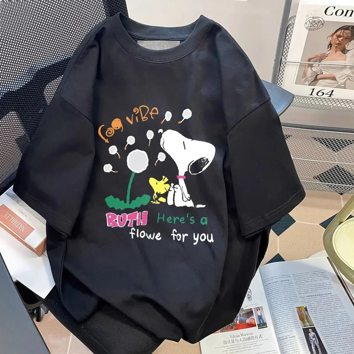 Snoopy Japanese Cartoon Short Sleeve T-Shirt Men's and Women's Cotton Summer New Student Top
Snoopy Japanese Cartoon Short Sleeve T-Shirt Men's and Women's Cotton Summer New Student Top