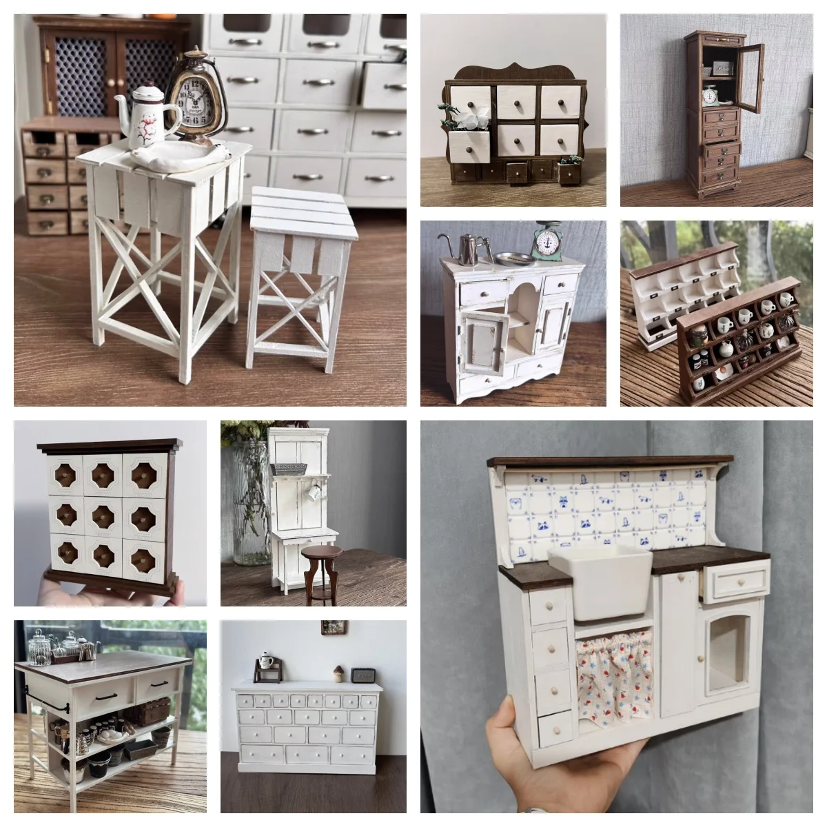 DIY Miniature Furniture Kit 1:6 Scale, Vintage Room Divider Display Cabinet Storage Dresser, Wooden Dollhouse DIY Kit
DIY Miniature Furniture Kit 1:6 Scale, Vintage Room Divider Display Cabinet Storage Dresser, Wooden Dollhouse DIY Kit