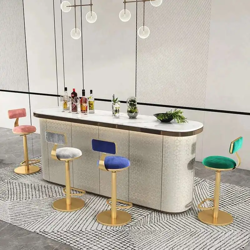 Bar stools Nordic lift high Chair Bar furniture lightluxury iron Spin backrest bar chair front desk counter stool Home furniture
Bar stools Nordic lift high Chair Bar furniture lightluxury iron Spin backrest bar chair front desk counter stool Home furniture