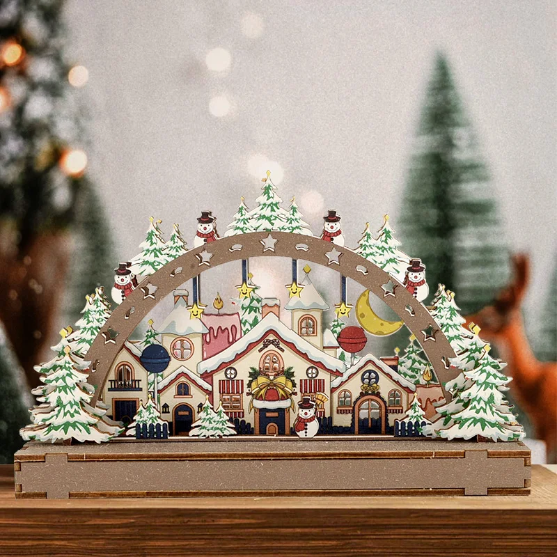 DIY Wooden 3D Craft Assembly Model Home Desktop Ornament Christmas Party Decoration 2025 New Year Gift Toy
DIY Wooden 3D Craft Assembly Model Home Desktop Ornament Christmas Party Decoration 2025 New Year Gift Toy