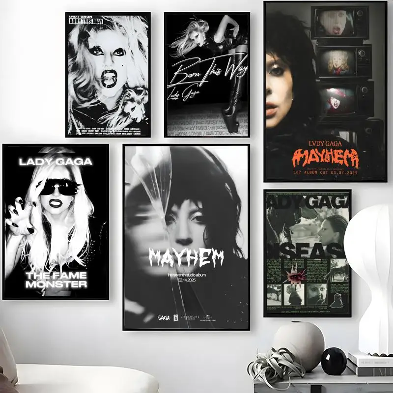 Singer L-Lady G-Gaga Poster Wall Art Poster Stickers for Living Room Bar Bedroom Painting Decoration Home Wall Decor
Singer L-Lady G-Gaga Poster Wall Art Poster Stickers for Living Room Bar Bedroom Painting Decoration Home Wall Decor