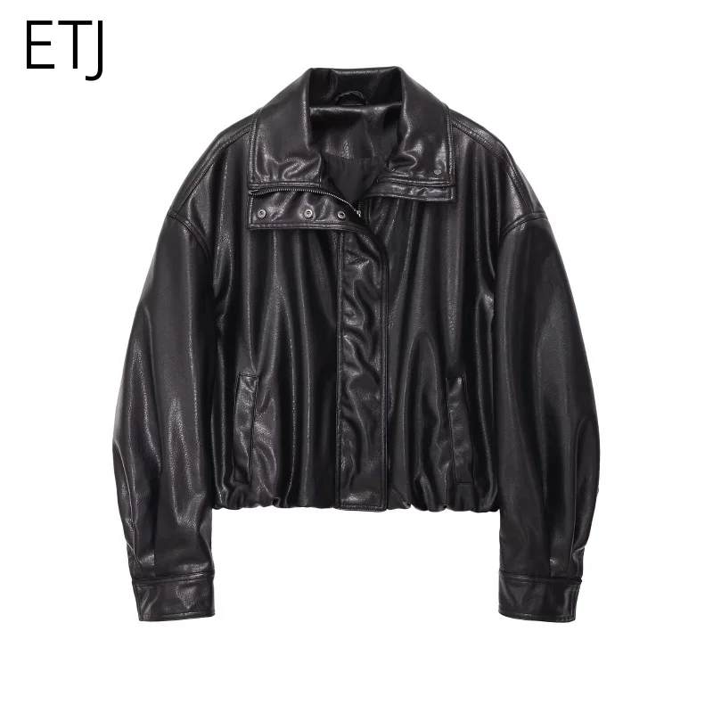ETJ 2026 Spring Women's New Collection - Boyfriend-style Loose-Fitting High-Neck Long-Sleeved Fluffy Synthetic Leather Coat
ETJ 2026 Spring Women's New Collection - Boyfriend-style Loose-Fitting High-Neck Long-Sleeved Fluffy Synthetic Leather Coat