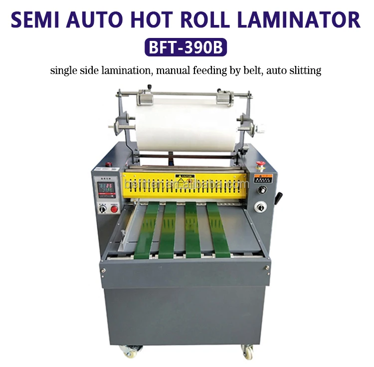 BF-390B Semi Automatic Single Side Anti-curl Hot Roll Laminator Flute Thermal Lamination Machine
BF-390B Semi Automatic Single Side Anti-curl Hot Roll Laminator Flute Thermal Lamination Machine