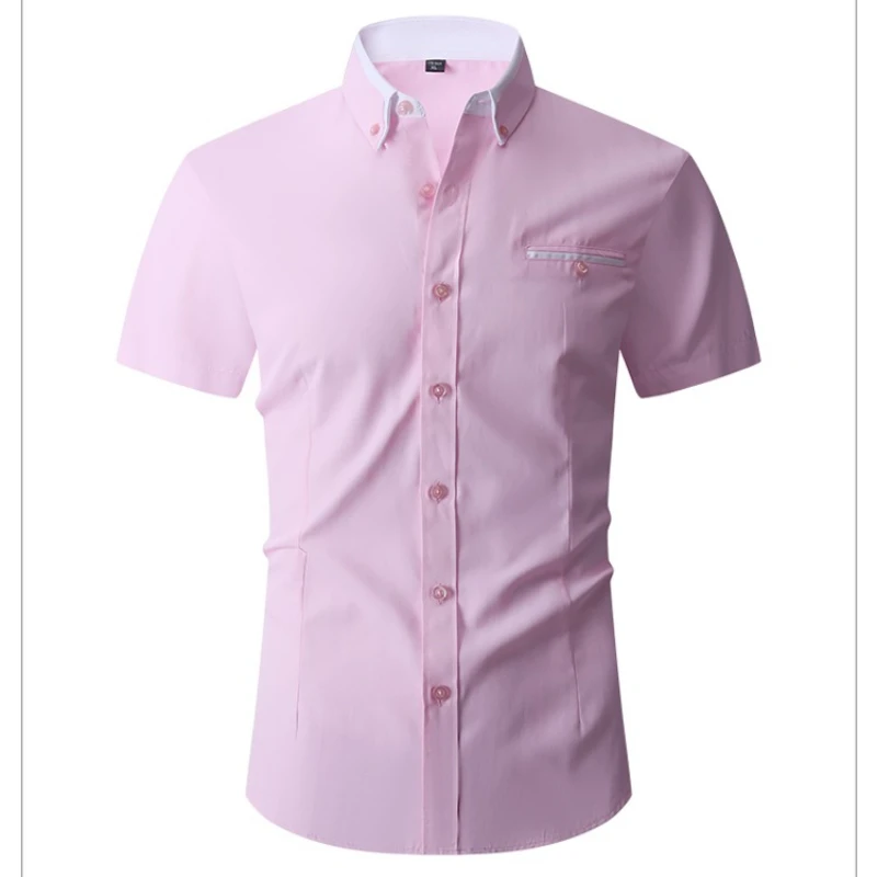 Men's Business Casual Polo Shirt Solid Color Short Sleeve Shirts 2026 Spring Summer Fashion No Ironing Comfortable Versatile Top
Men's Business Casual Polo Shirt Solid Color Short Sleeve Shirts 2026 Spring Summer Fashion No Ironing Comfortable Versatile Top