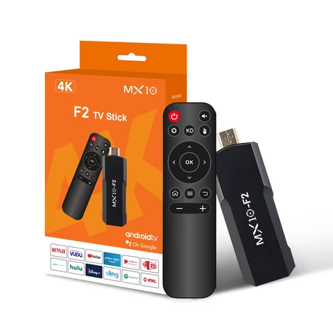 TV sticks 1gb 8gb 1 jednostka android 2024 stb mx10 F2 tv box android 4k eu android tv stick