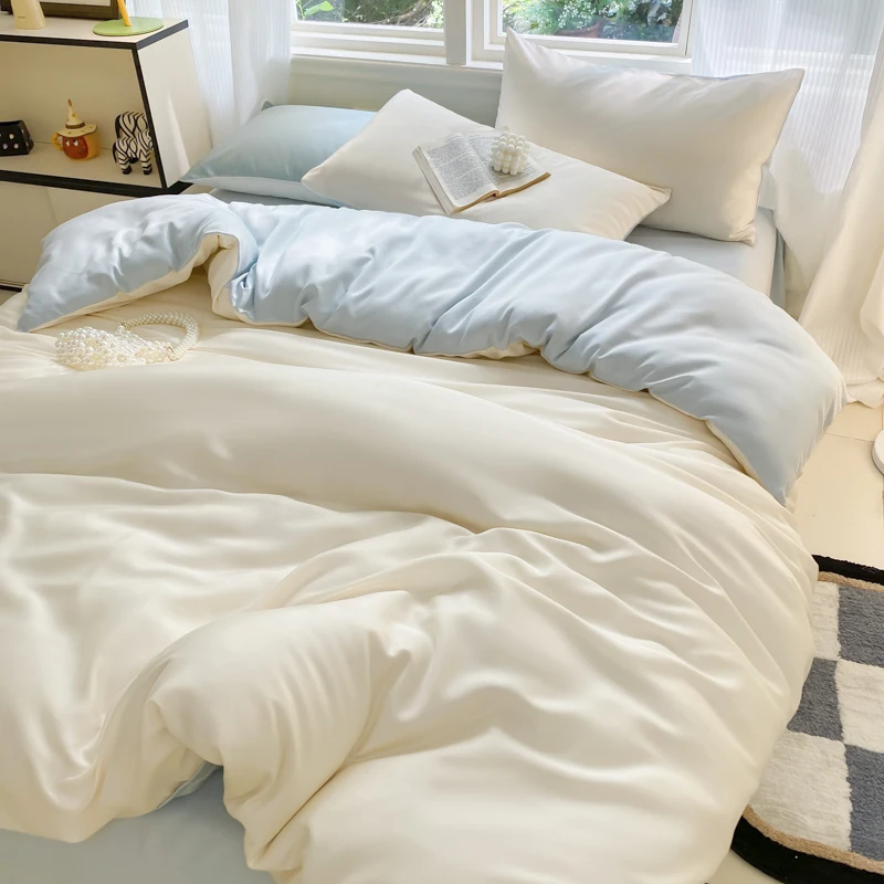 Solid color Double Duvet cover Rayon Material Duvet cover Double Queen Size Dedspread Single Duvet cover Without Pillowcase
Solid color Double Duvet cover Rayon Material Duvet cover Double Queen Size Dedspread Single Duvet cover Without Pillowcase