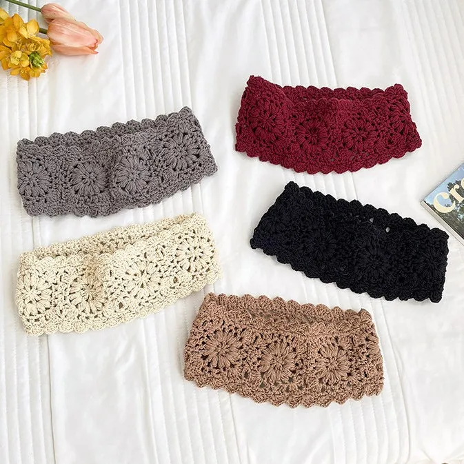 Handmade Crochet Wide Headband for Women Sping Summer Sweet Forest Hollow Flower Hairband Vintage Boho Hair Hoop
Handmade Crochet Wide Headband for Women Sping Summer Sweet Forest Hollow Flower Hairband Vintage Boho Hair Hoop