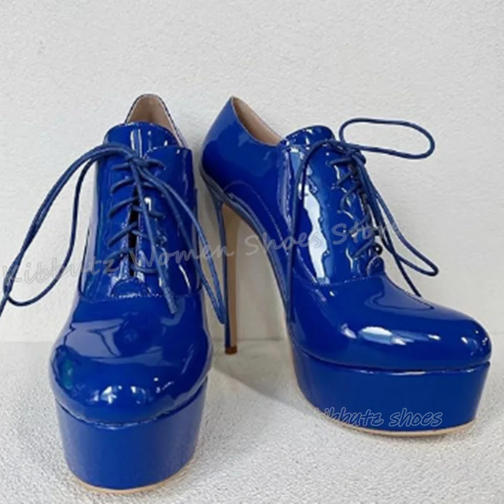 Super High Pumps Platform Lace-Up Genuine Leather Solid Color Pointed Toe Thin Heels Fashion Elegant Concise Sexy Novelty Shoes
Super High Pumps Platform Lace-Up Genuine Leather Solid Color Pointed Toe Thin Heels Fashion Elegant Concise Sexy Novelty Shoes