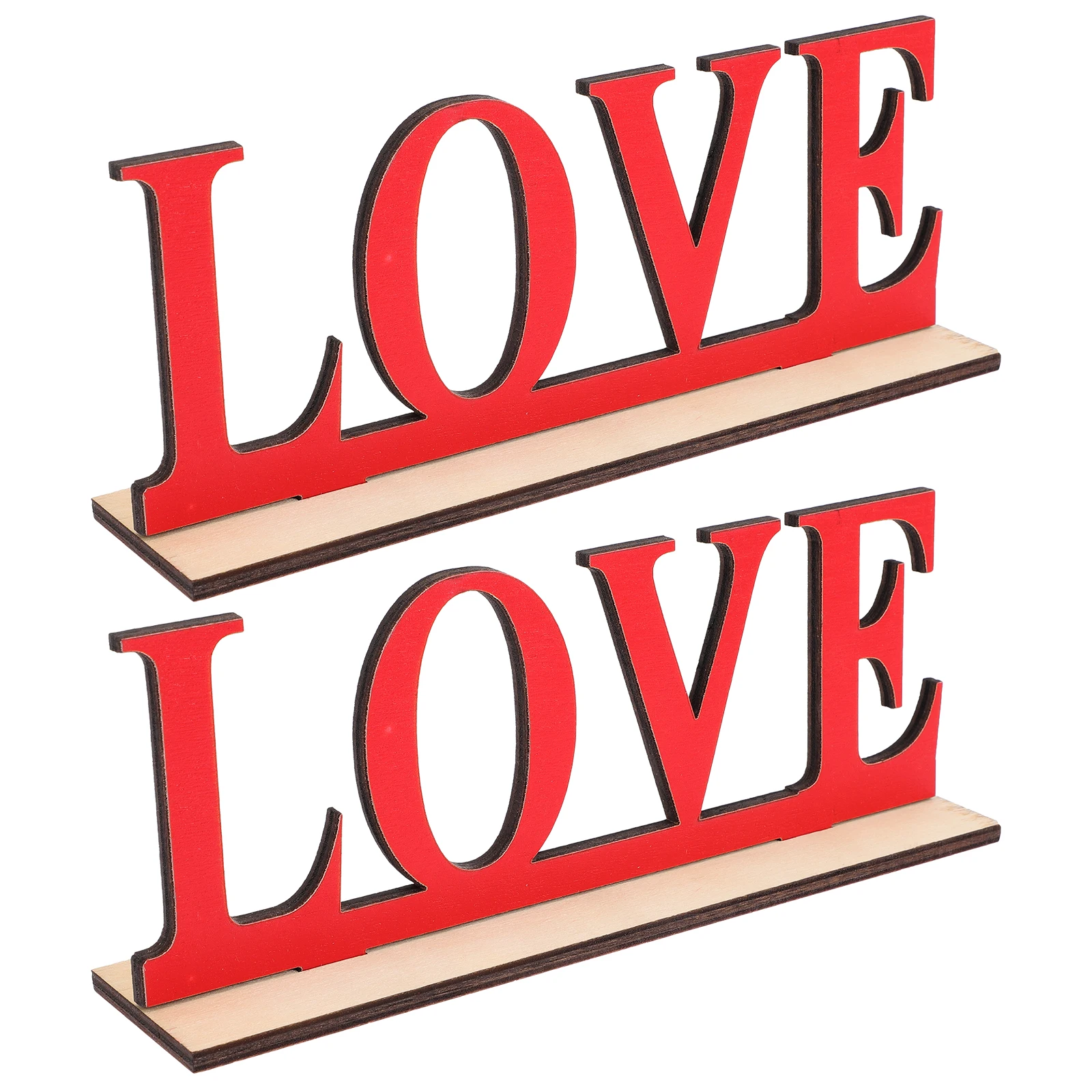 2 Pcs Letter naments Desktop Adornment Romantic Decorations Wedding Party Valentine's Day Supplies Love Sign
2 Pcs Letter naments Desktop Adornment Romantic Decorations Wedding Party Valentine's Day Supplies Love Sign