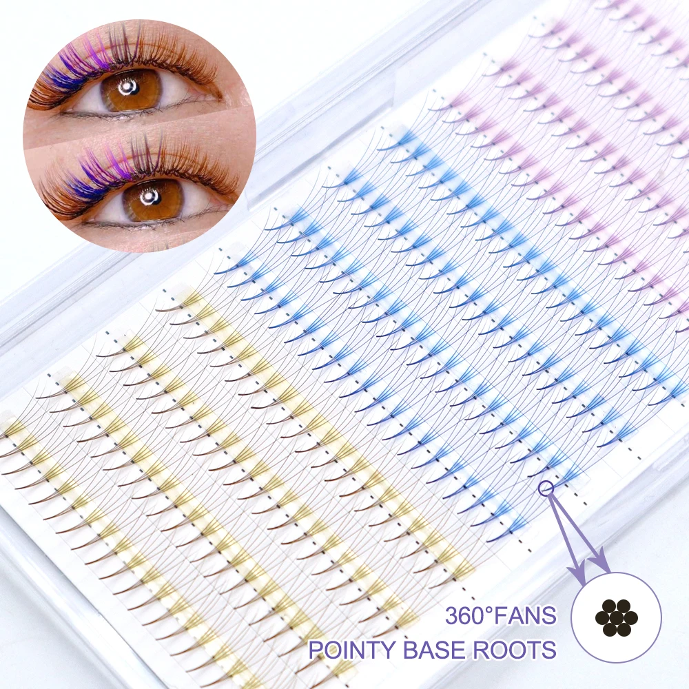 Color Premade Volume Fans Long Stem 5D/6D/7D/8D/9D 0.07mm CC/dd Curl Russian Eyelash Extension All Size Individual Lashes Tray
Color Premade Volume Fans Long Stem 5D/6D/7D/8D/9D 0.07mm CC/dd Curl Russian Eyelash Extension All Size Individual Lashes Tray
