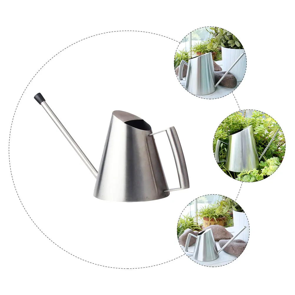 1pc Stainless Steel Watering Can for Plants Silver Lightweight Durable Large Capacity Gardening Sprinkler Pot
1pc Stainless Steel Watering Can for Plants Silver Lightweight Durable Large Capacity Gardening Sprinkler Pot