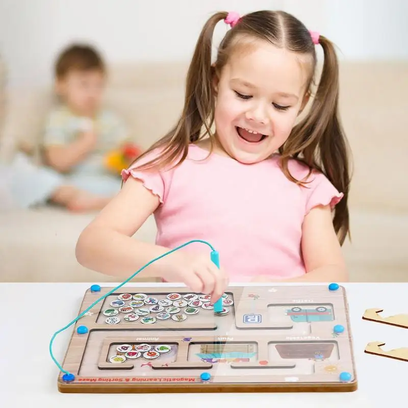 Magnetic Color Maze | Wooden Cognition Maze Board | Learning Theme Early Educational Toy for Outdoors Travel School and Home
Magnetic Color Maze | Wooden Cognition Maze Board | Learning Theme Early Educational Toy for Outdoors Travel School and Home