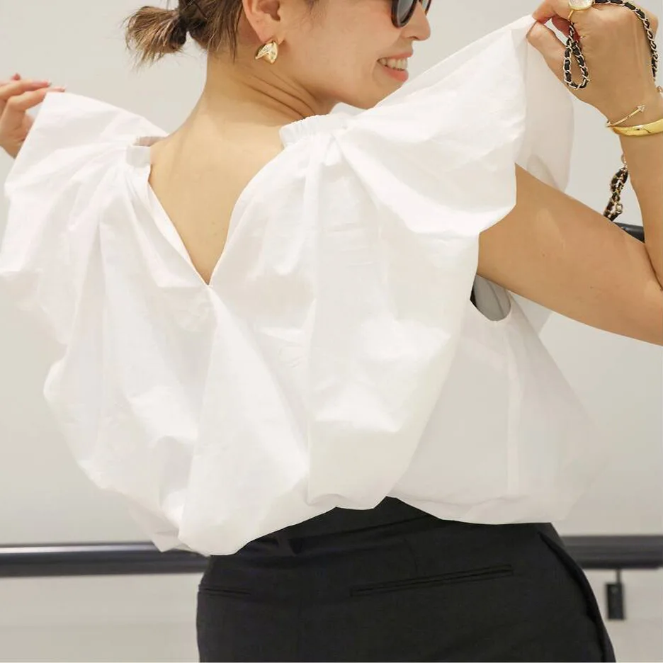 Gagarich Spring Summer New Japanese Simple Fashion French Romantic Little Flying Shoulder Sleeveless Shirt Loose Slimming Top
Gagarich Spring Summer New Japanese Simple Fashion French Romantic Little Flying Shoulder Sleeveless Shirt Loose Slimming Top