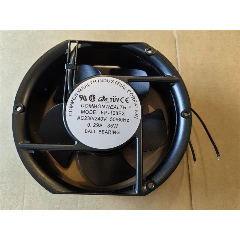 A+for Commonwealth FP-108EX Aluminum frame cooling fan 230/240V 35W 0.29A172x150x51mm
A+for Commonwealth FP-108EX Aluminum frame cooling fan 230/240V 35W 0.29A172x150x51mm