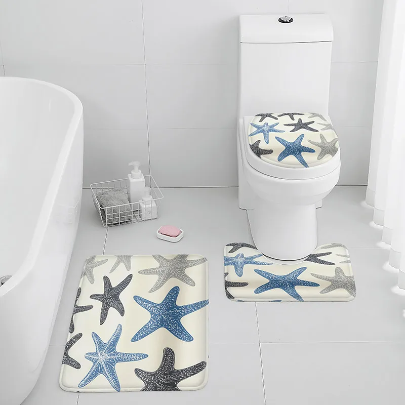 3-piece set of soft quick-drying bathroom non-slip mat, U-shaped toilet seat cover, bathroom non-slip floor mat
3-piece set of soft quick-drying bathroom non-slip mat, U-shaped toilet seat cover, bathroom non-slip floor mat