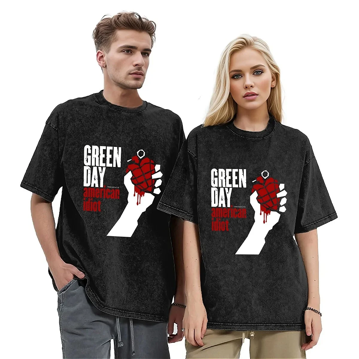 Green Day American Idiot Washed T Shirt Male Punk Rock Famous Band Vintage Casual T-Shirts Summer Breathable Tee Shirt Oversized
Green Day American Idiot Washed T Shirt Male Punk Rock Famous Band Vintage Casual T-Shirts Summer Breathable Tee Shirt Oversized
