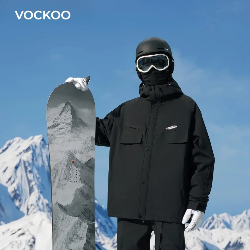 Voccoo men's women's ski suit set, warm lining, waterproof ski equipment, warm cotton thick hooded jacket, windproof waterproof
Voccoo men's women's ski suit set, warm lining, waterproof ski equipment, warm cotton thick hooded jacket, windproof waterproof