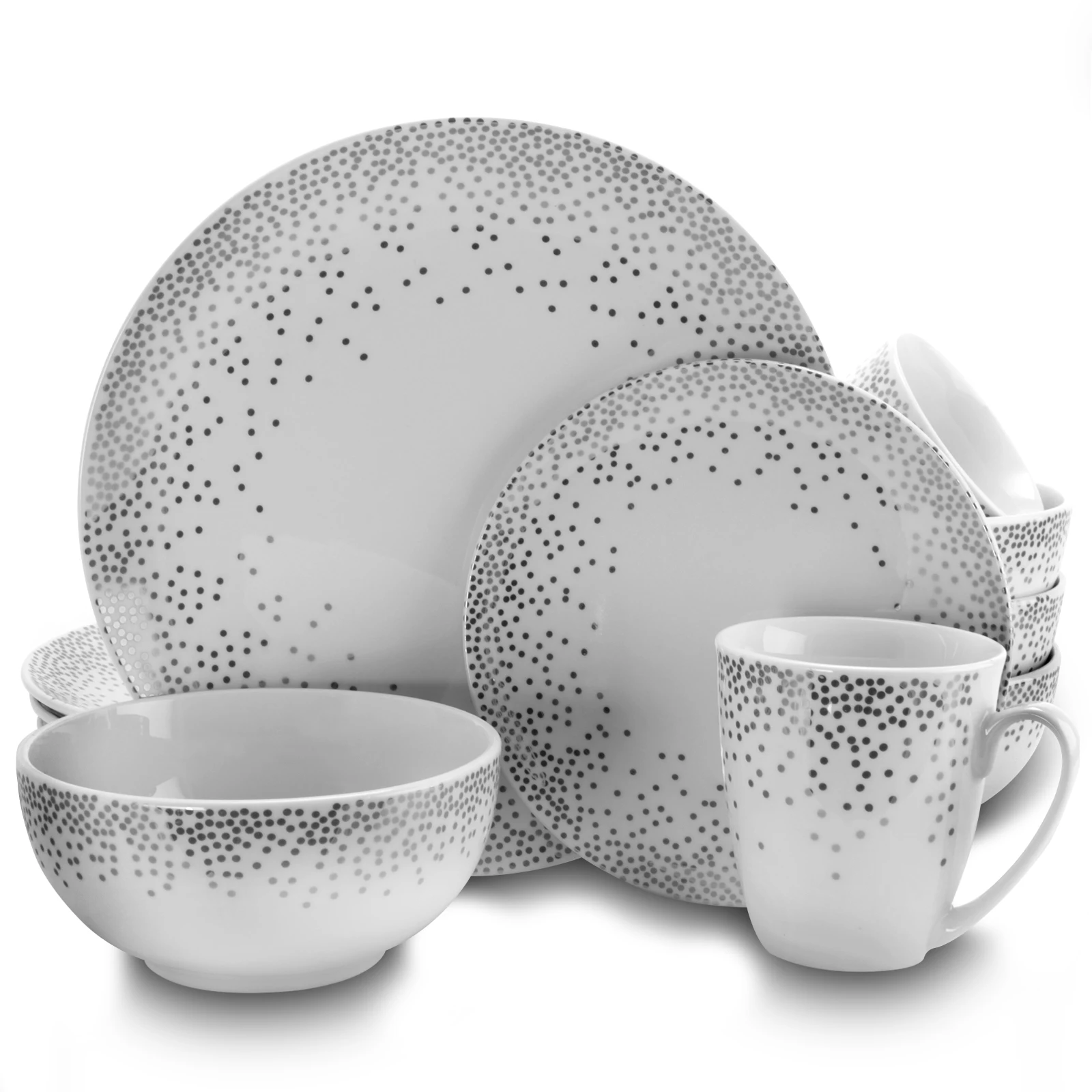 Elegant Dots 16-Piece Dinnerware Collection
Elegant Dots 16-Piece Dinnerware Collection