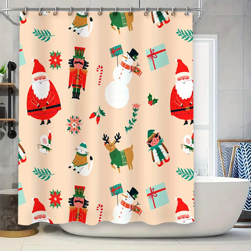 Рождественские украшения Занавеска для душаFestive Красный Зеленый Снеговик Дизайн для декора ванной комнаты Рождественские подарки для нее/Him, Новый год
Рождественские украшения Занавеска для душаFestive Красный Зеленый Снеговик Дизайн для декора ванной комнаты Рождественские подарки для нее/Him, Новый год