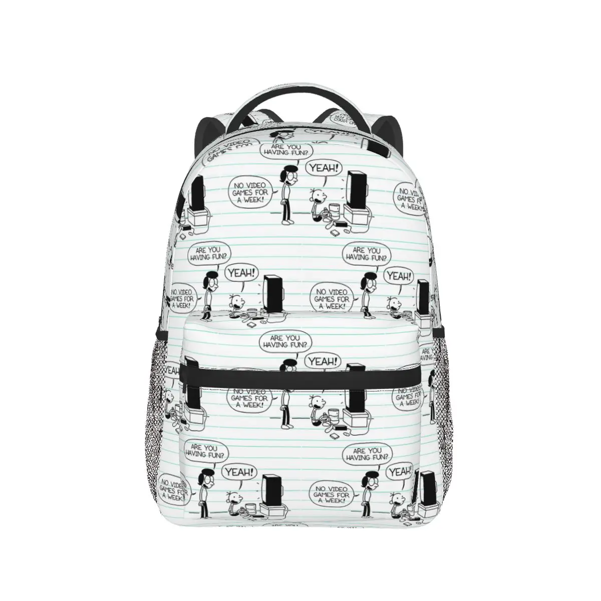 Diary Of A Wimpy Kid No Video Game For A Week Backpack Hot Sale Daypack Kids BookBag School Bag Shoulder Bags for Men Women
Diary Of A Wimpy Kid No Video Game For A Week Backpack Hot Sale Daypack Kids BookBag School Bag Shoulder Bags for Men Women