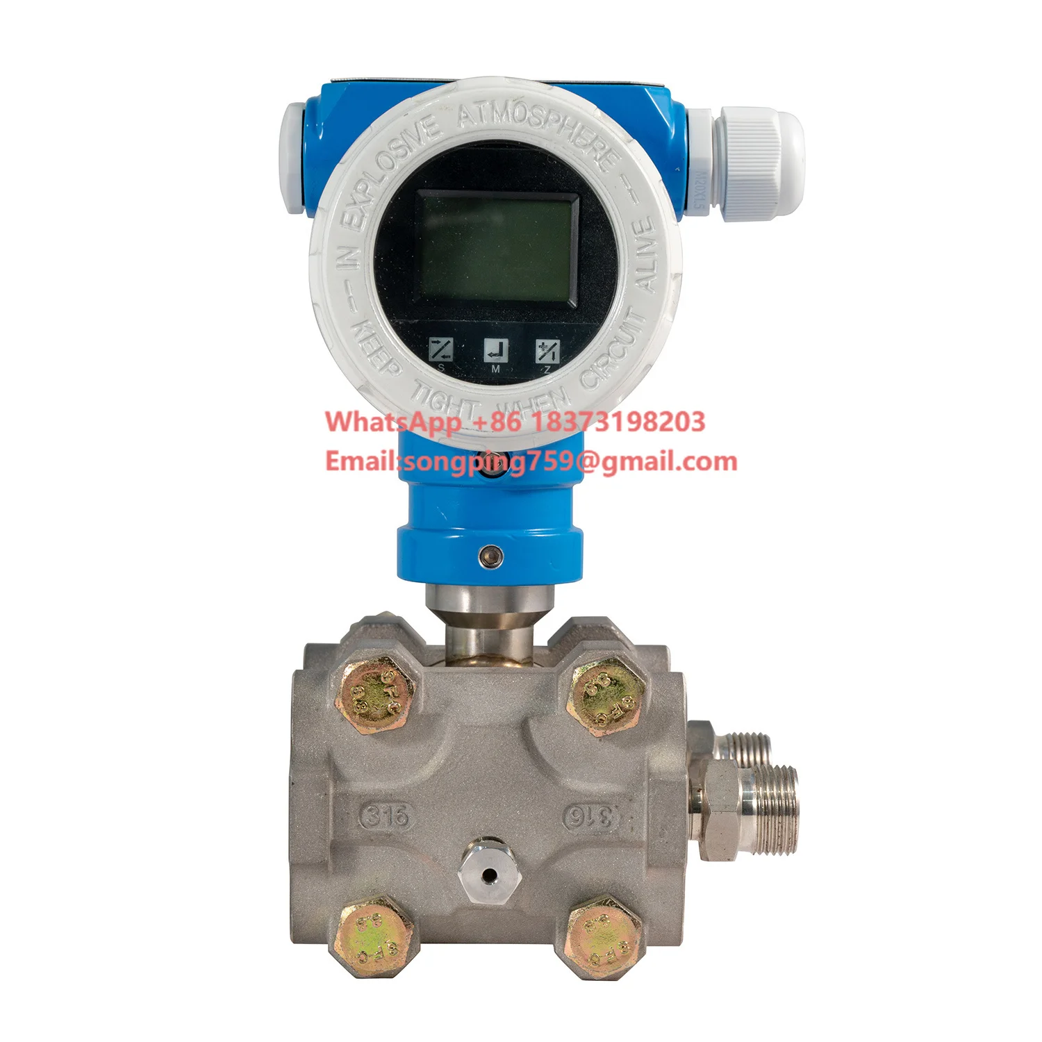 WNK Smart Differential Pressure Transmitter 4-20mA for Liquid /Gas
WNK Smart Differential Pressure Transmitter 4-20mA for Liquid /Gas