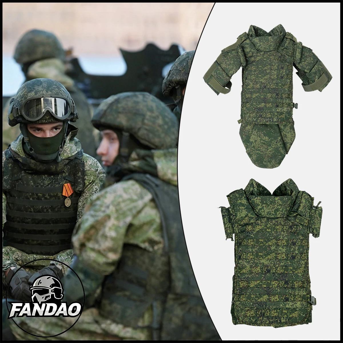 Russian Military 4th Gen 6B45 Tactical Vest Heavy Armor Camouflage Ballistic Vest for Outdoor Training Airsoft Protective Gear
Russian Military 4th Gen 6B45 Tactical Vest Heavy Armor Camouflage Ballistic Vest for Outdoor Training Airsoft Protective Gear