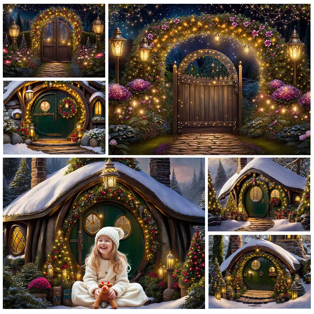 MOON.QG Christmas House Backgrounds For Photographs Glitter Fairy Garden Arch Door Backdrop Photo Booth Party Shooting Props
MOON.QG Christmas House Backgrounds For Photographs Glitter Fairy Garden Arch Door Backdrop Photo Booth Party Shooting Props