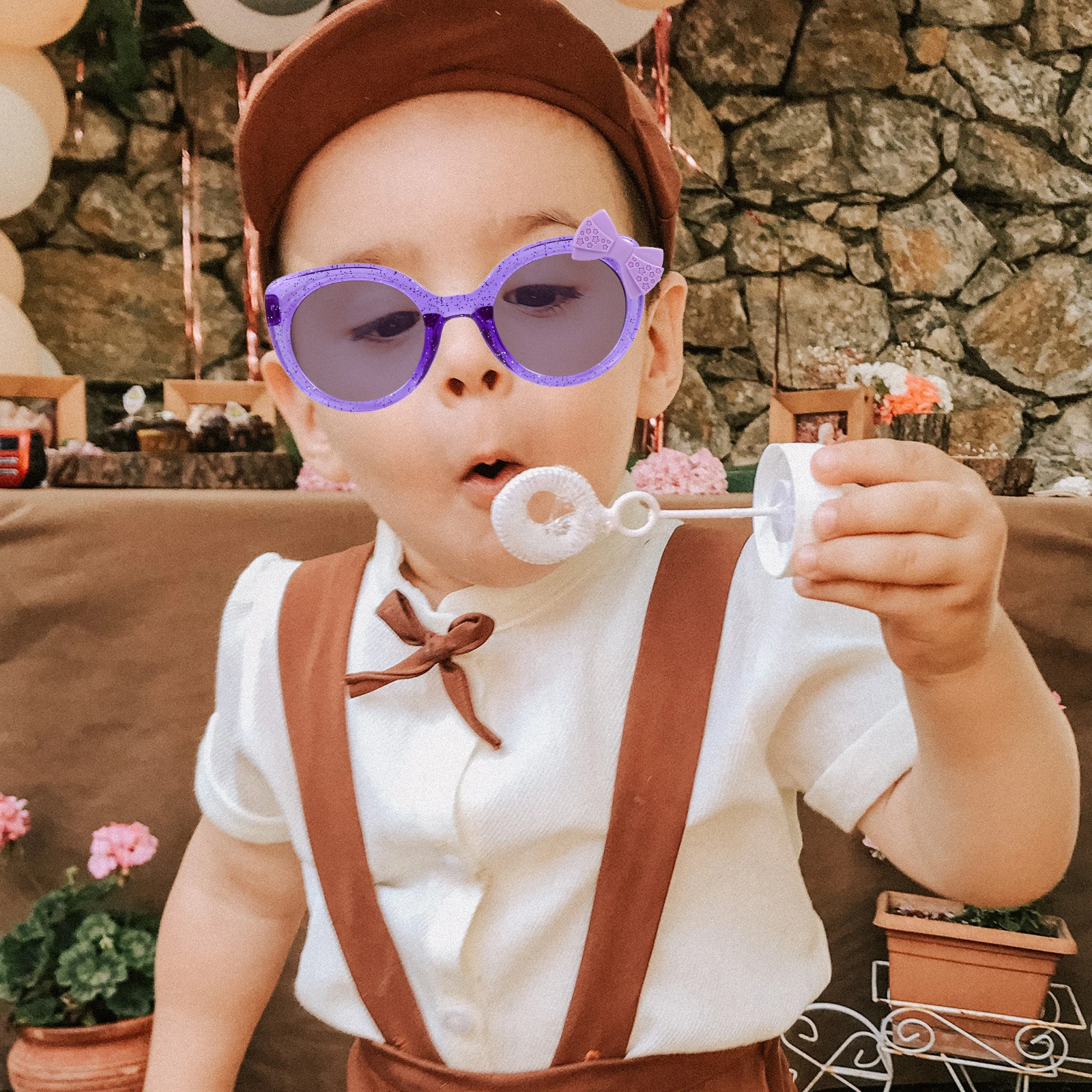 Children Cartoon Colorful Butterfly Bow Purple Frame Sunglasses Kids Party Costumes Photo Props Lightweight Stylish Eyewear
Children Cartoon Colorful Butterfly Bow Purple Frame Sunglasses Kids Party Costumes Photo Props Lightweight Stylish Eyewear