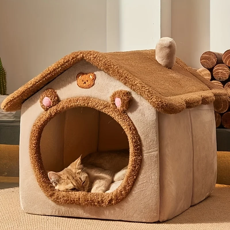Cozy Winter Pet Bed House - Washable & Warm Cat Cave Nest, Perfect Christmas Gift for Cats/Puppies.
Cozy Winter Pet Bed House - Washable & Warm Cat Cave Nest, Perfect Christmas Gift for Cats/Puppies.