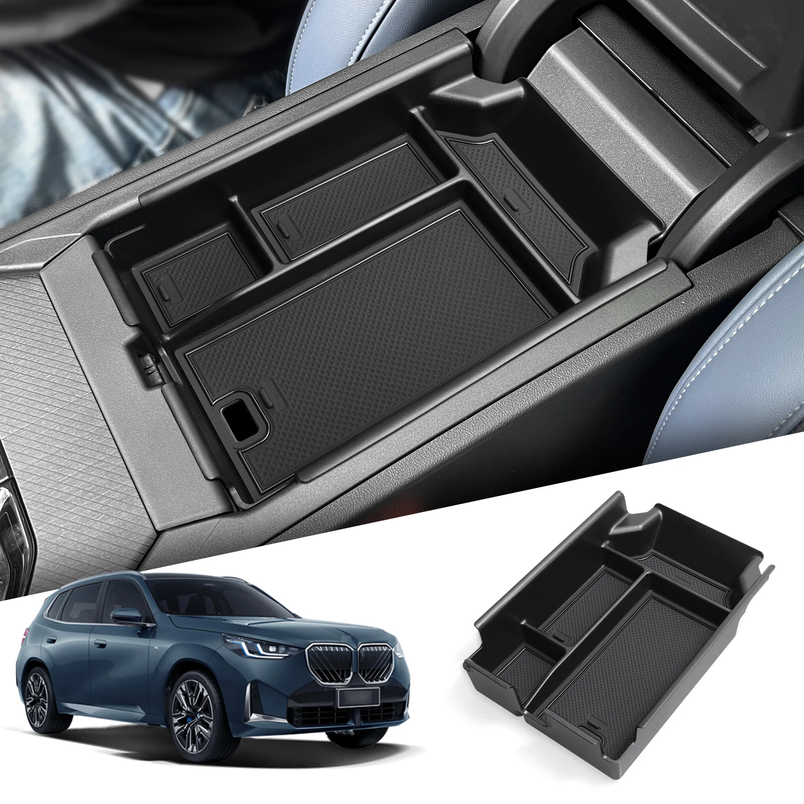 Для BMW X3 2025, подлокотник для центральной консоли, ящик для хранения, органайзер для автомобиля, аксессуары для интерьера, черный ABS
Для BMW X3 2025, подлокотник для центральной консоли, ящик для хранения, органайзер для автомобиля, аксессуары для интерьера, черный ABS