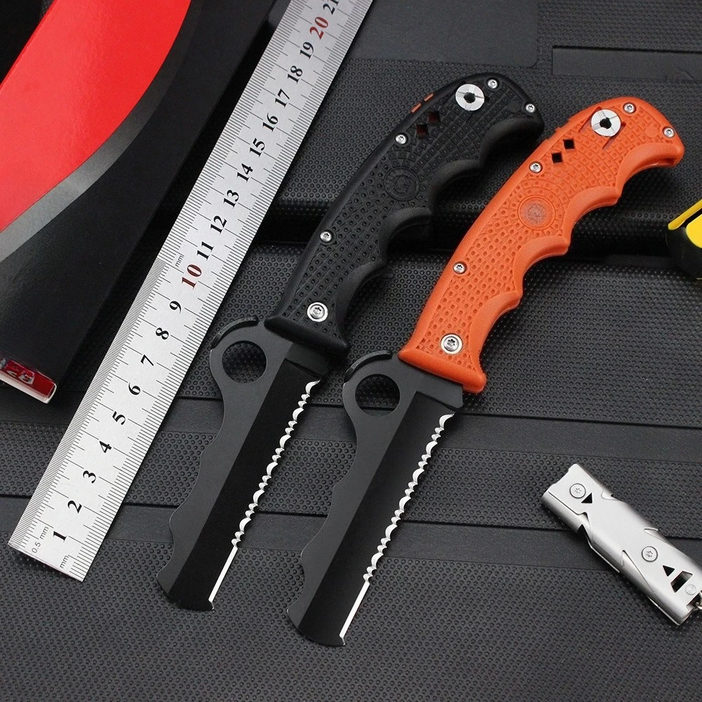 C79 nylon fiber folding knife safety hammer survival whistle multi-function portable folding knife EDC
C79 nylon fiber folding knife safety hammer survival whistle multi-function portable folding knife EDC