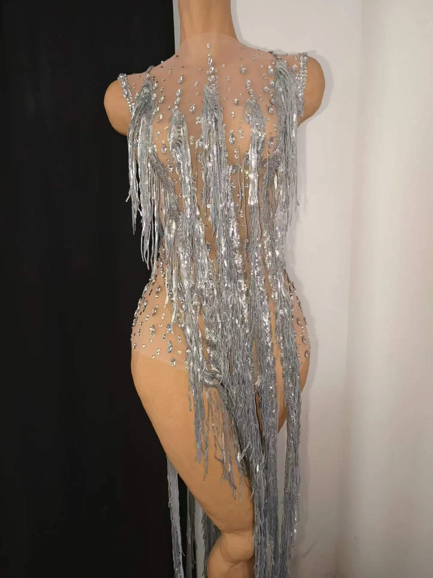 Sparkly Sleeveless Vegas Showgirl Costumes For Women Latin Jazz Dance Body Suits Singer Show Wears
Sparkly Sleeveless Vegas Showgirl Costumes For Women Latin Jazz Dance Body Suits Singer Show Wears