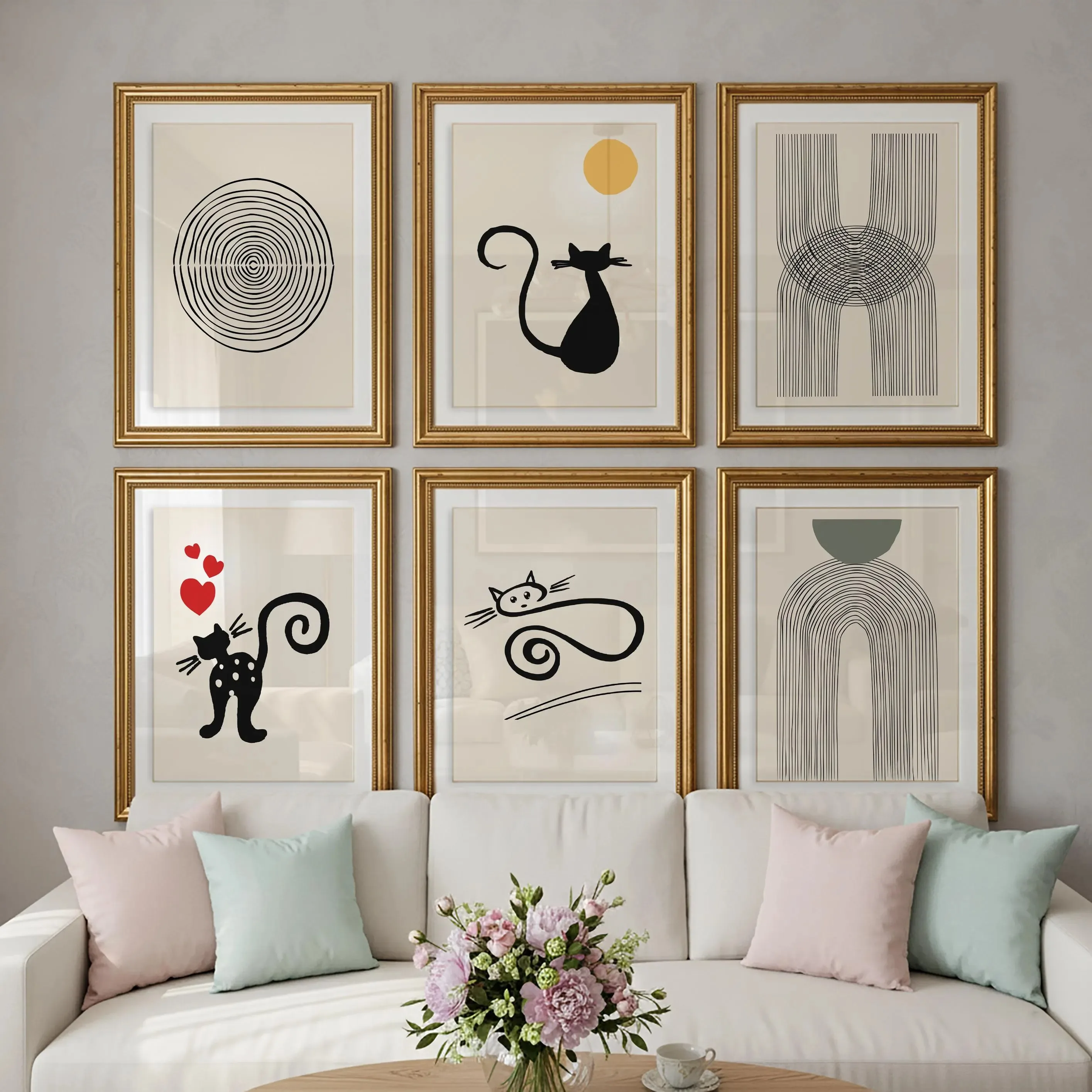 A set of 6 minimalist posters and prints modern wall art decorations gifts for home décor suitable for bedrooms and living rooms
A set of 6 minimalist posters and prints modern wall art decorations gifts for home décor suitable for bedrooms and living rooms