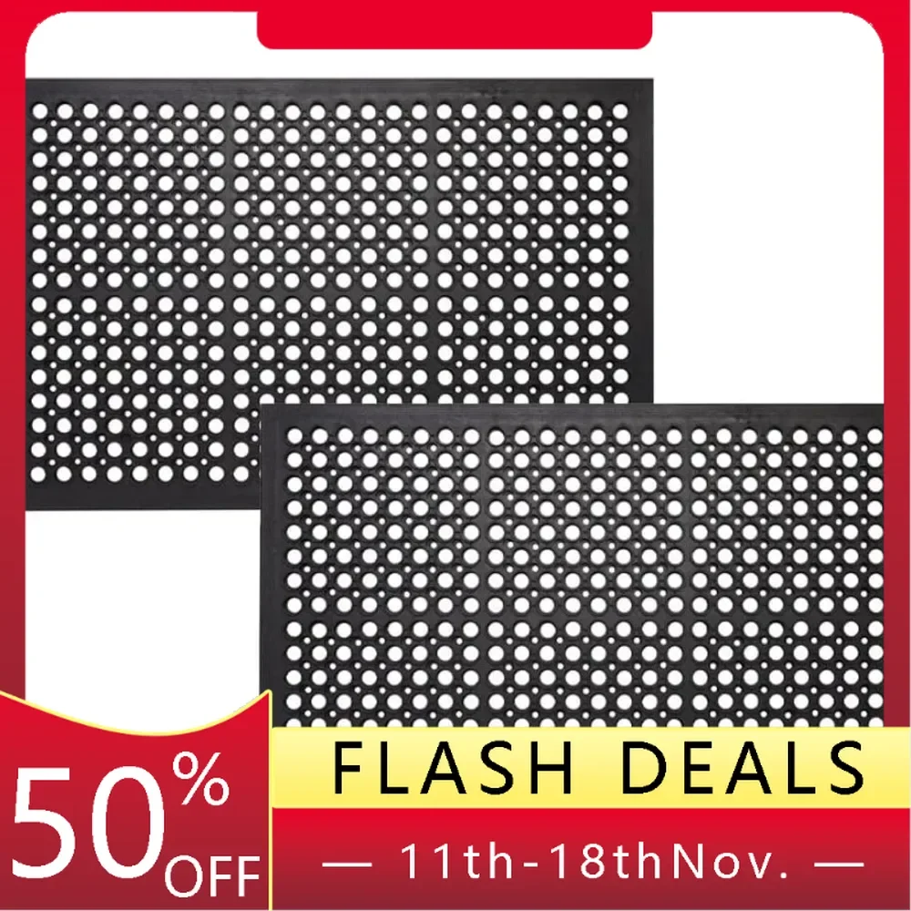 2-piece set of anti fatigue rubber floor mats, antisliprestaurant floor mats, home floor mats, anti slip entrance 36 x 60 inches
2-piece set of anti fatigue rubber floor mats, antisliprestaurant floor mats, home floor mats, anti slip entrance 36 x 60 inches