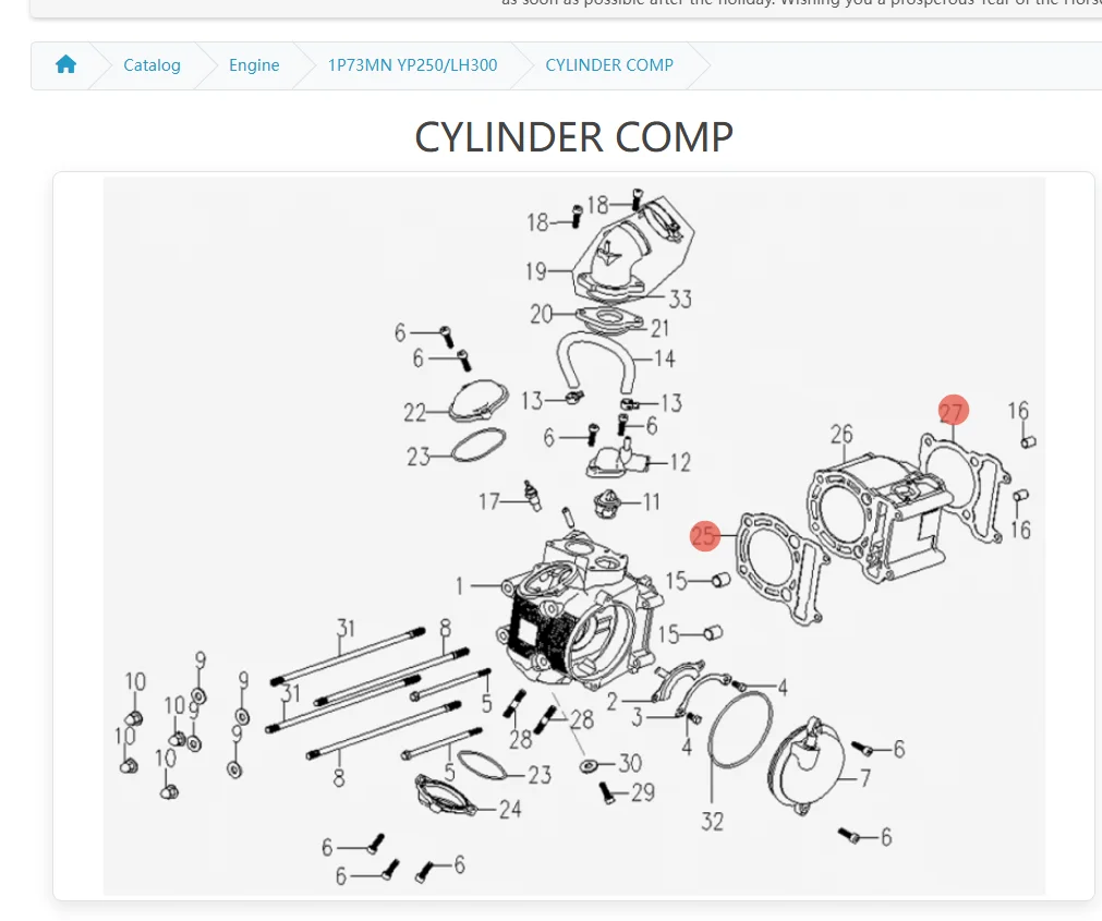Original Linhai 400 LH180 cylinder gasket cylinder head gasket 27221,27226 LH180MQ.1.3 LH180MQ.1-4
Original Linhai 400 LH180 cylinder gasket cylinder head gasket 27221,27226 LH180MQ.1.3 LH180MQ.1-4