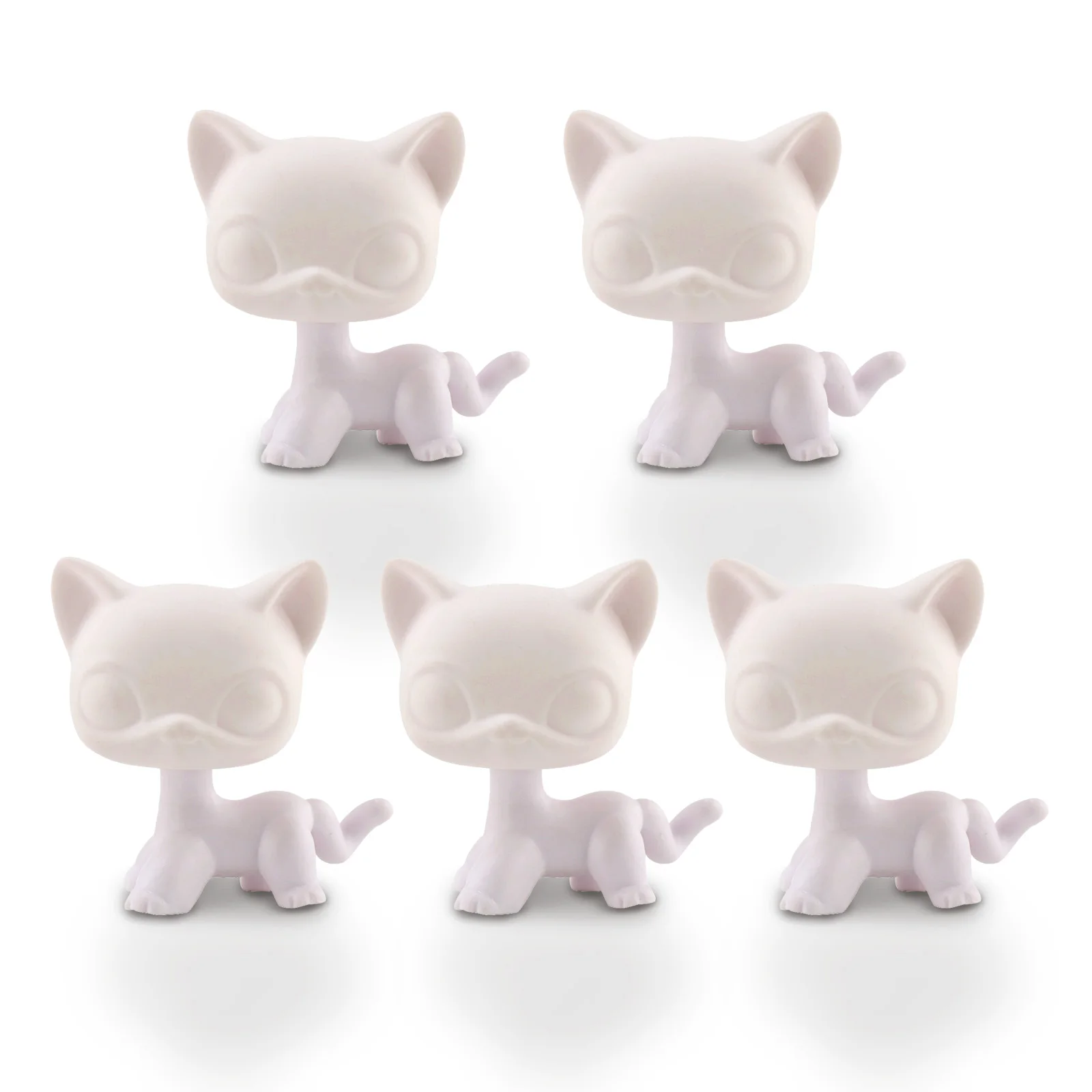 Custom White Bases 5pcs DIY Shorthair Cat White Molds Design by Yourself
Custom White Bases 5pcs DIY Shorthair Cat White Molds Design by Yourself