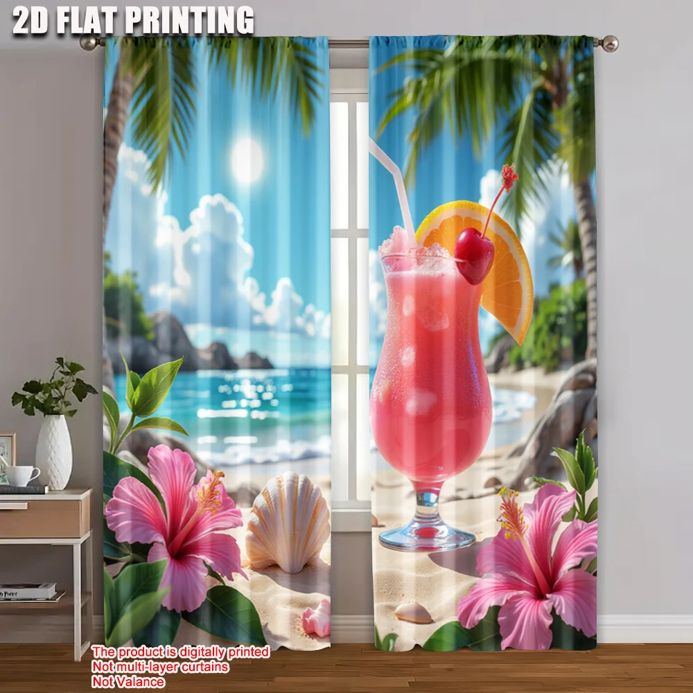 2pc, Curtains Beach drinks Durable Polyester,Without Electricity Festive Holiday Perfect for Home Decor
2pc, Curtains Beach drinks Durable Polyester,Without Electricity Festive Holiday Perfect for Home Decor