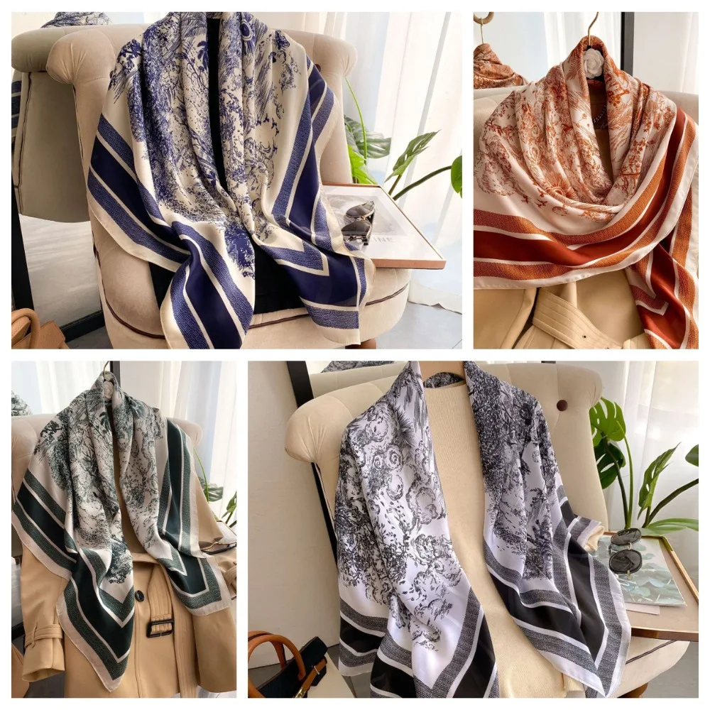 Fashion Luxury Print Square Scarf 110*110cm Soft Shawls Elegant Simple Hijab Bandana
Fashion Luxury Print Square Scarf 110*110cm Soft Shawls Elegant Simple Hijab Bandana