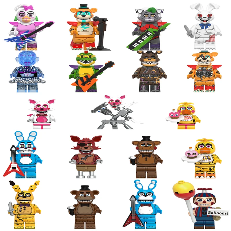2026 NEW mini FiguresFNAF Nights Game Figure Mini Action Figures Building BlocksSkeleton Thriller Toys gift kids toys mould king
2026 NEW mini FiguresFNAF Nights Game Figure Mini Action Figures Building BlocksSkeleton Thriller Toys gift kids toys mould king