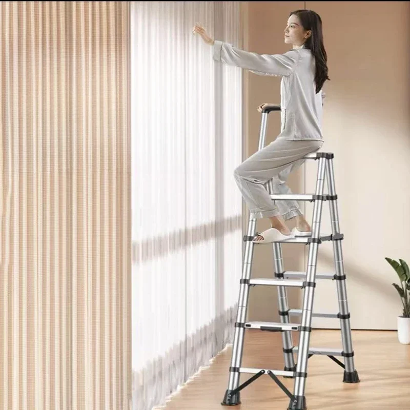 Thickened folding stainless steel telescopic ladder, indoor multi-functional herringbone ladder, aluminum alloy family elevato
Thickened folding stainless steel telescopic ladder, indoor multi-functional herringbone ladder, aluminum alloy family elevato