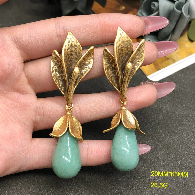 Женские висячие серьги в дворцовом стиле, роскошные Aretes De Mujer, изысканные милые серьги-капли из натурального камня в форме капли, ювелирные изделия
Женские висячие серьги в дворцовом стиле, роскошные Aretes De Mujer, изысканные милые серьги-капли из натурального камня в форме капли, ювелирные изделия