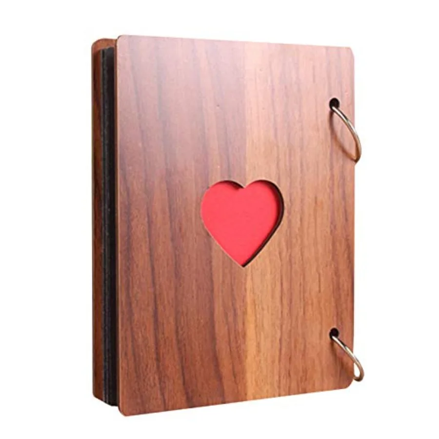 Scrapbook Album, Scrapbook Wooden Photo Album Guest Book DIY Memories Book with 30 Black Pages Present for Christmas Valentines
Scrapbook Album, Scrapbook Wooden Photo Album Guest Book DIY Memories Book with 30 Black Pages Present for Christmas Valentines