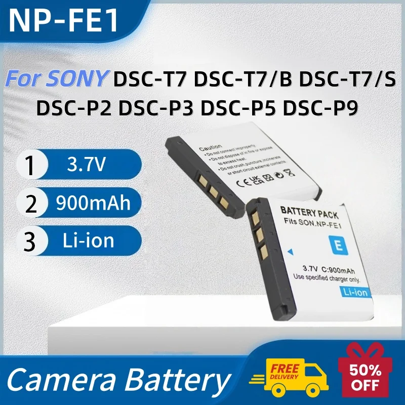 NP-FE1 NP FE1 Camera Battery 3.7V 900mAh for SONY DSC-T7 DSC-T7/B DSC-T7/S DSC-P2 DSC-P3 DSC-P5 DSC-P9 DSC-P7 Digital Camera
NP-FE1 NP FE1 Camera Battery 3.7V 900mAh for SONY DSC-T7 DSC-T7/B DSC-T7/S DSC-P2 DSC-P3 DSC-P5 DSC-P9 DSC-P7 Digital Camera