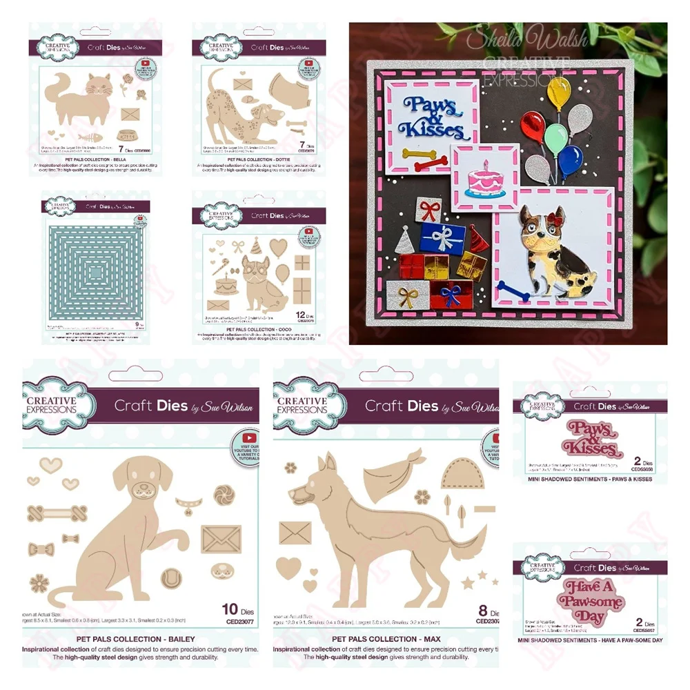 New Metal Cutting Dies Pet Pals Kisses Craft Dies Stamps Stencil For 2024 Scrapbook Diary Decoration Embossing Template DIY Card
New Metal Cutting Dies Pet Pals Kisses Craft Dies Stamps Stencil For 2024 Scrapbook Diary Decoration Embossing Template DIY Card